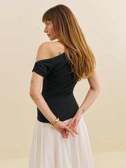 Reformation Belle Knit Top - Black