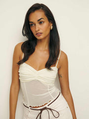 Reformation Milly Knit Top - Fior Di Latte