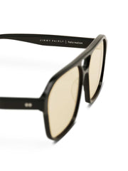 Reformation Brune Sunglasses - Black/yellow
