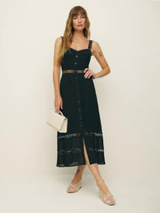Reformation Petites Wynton Dress - Black