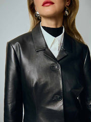Reformation Veda Flynn Leather Jacket - Black
