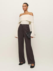 Reformation Lana Cashmere Blend Sweater - Gossamer