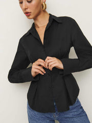 Reformation Becker Shirt - Black