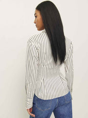 Reformation Becker Shirt - Savoy Stripe