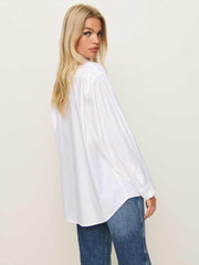 Reformation Eli Oversized Shirt - Bright White