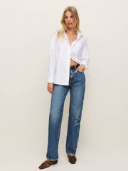 Reformation Eli Oversized Shirt - Bright White