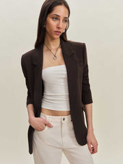 Reformation Parker Oversized Blazer - Mole