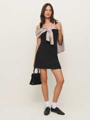 Reformation Marie Lace-up Oxford - Black Leather