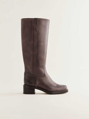Reformation Frances Knee High Boot - Distressed Brown