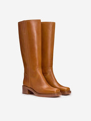 Reformation Frances Knee High Boot - Whiskey Leather