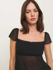 Reformation Lucelia Top - Black