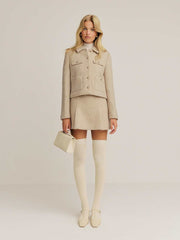 Reformation Rory Skirt - Beige