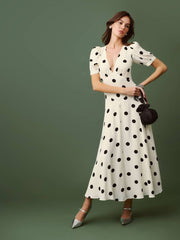 Reformation Naira Dress - Pluto Dot