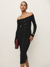 Reformation Nara Cashmere Sweater Dress - Black