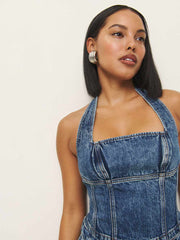 Reformation Lucinda Denim Top - Norman