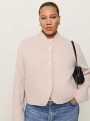 Reformation Owen Jacket Es - Cream