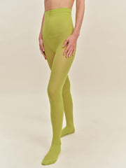 Reformation Swedish Stockings Svea Sheer Tights - Apple Green