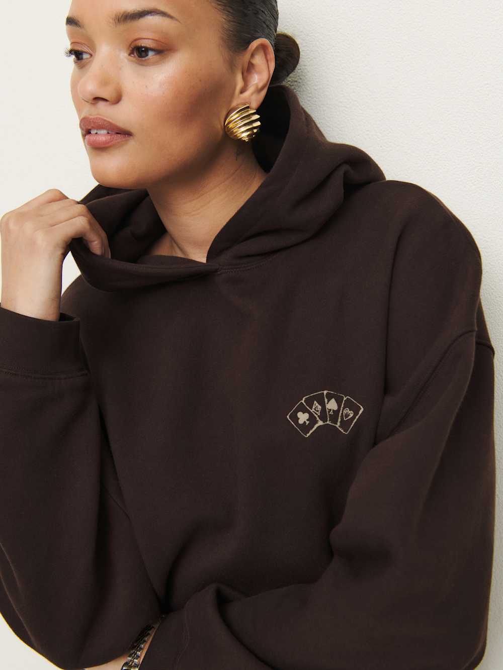 Reformation Tessa Hoodie - Playing Cards
