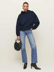 Reformation Tessa Hoodie - Midnight