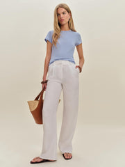 Reformation Max Slim Tee - Ice Water