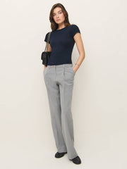 Reformation Max Slim Tee - Midnight