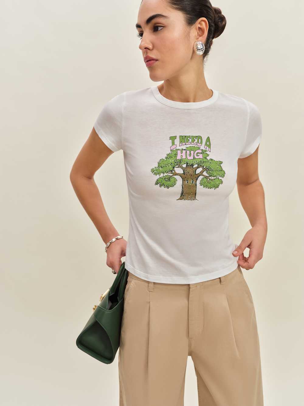 Reformation Max Slim Tee - Tree Hugger