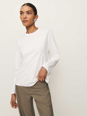 Reformation Asher Oversized Long Sleeve Tee - White