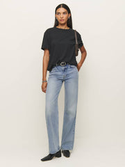 Reformation Liam Oversized Tee - Black