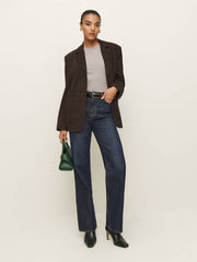 Reformation Liam Oversized Tee - Heather Taupe