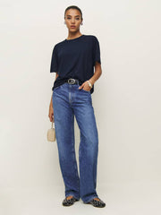 Reformation Liam Oversized Tee - Midnight