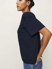 Reformation Liam Oversized Tee - Midnight
