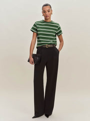 Reformation Rowan Crew Tee - Laguna Stripe