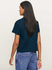 Reformation Rowan Crew Tee - Midnight