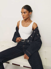 Reformation Olive Tank - White
