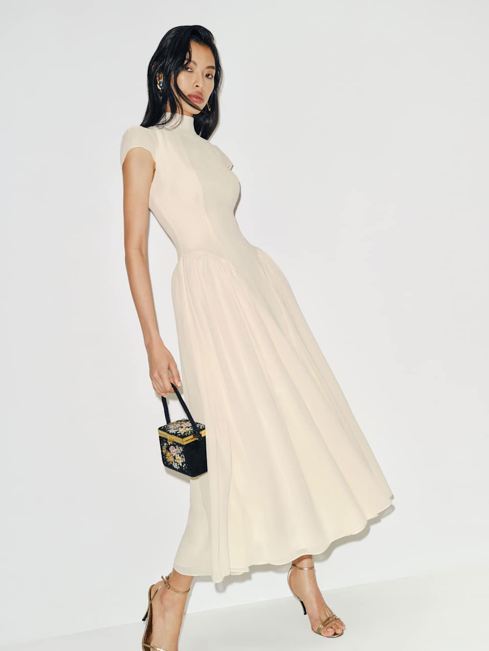 Reformation Maven Dress - Fior Di Latte