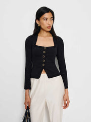 Reformation Nikky Top - Black