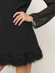 Reformation Tetty Dress - Black