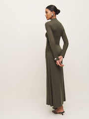 Reformation Nemy Knit Dress - Pine Tree