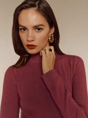 Reformation Nell Knit Top - Chianti