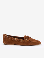Reformation Kyla Boat Shoe - Rum Suede