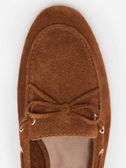 Reformation Kyla Boat Shoe - Rum Suede