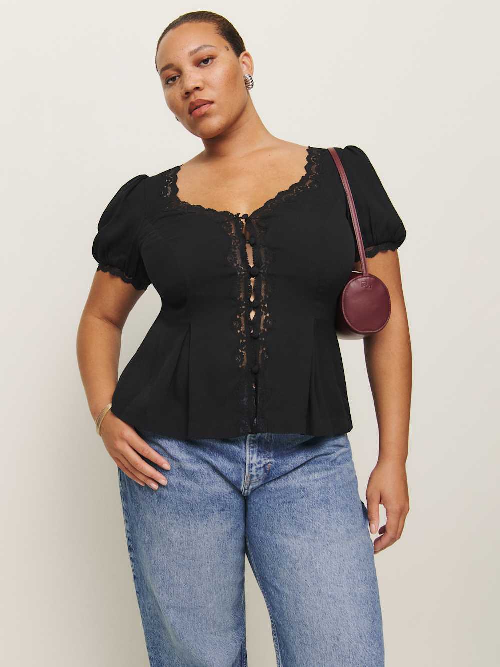 Reformation Minette Top Es - Black