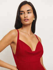 Reformation Gaia Regenerative Merino Sweater Dress - Lipstick
