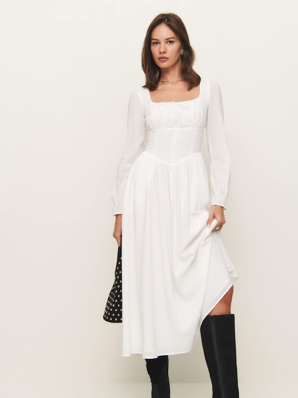 Reformation Oria Dress - Ivory