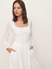 Reformation Oria Dress - Ivory