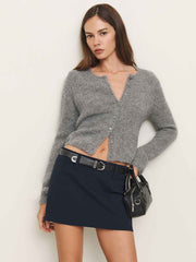 Reformation Sara Knit Skirt - Midnight