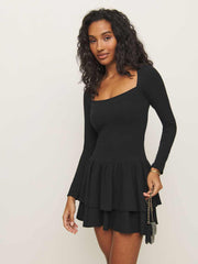 Reformation Flynn Knit Dress - Black