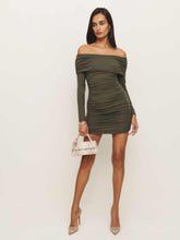 Reformation Brooks Knit Dress - Pine Tree