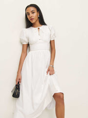Reformation Noor Dress - White