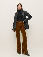 Reformation Sora Velvet Pant - Copper